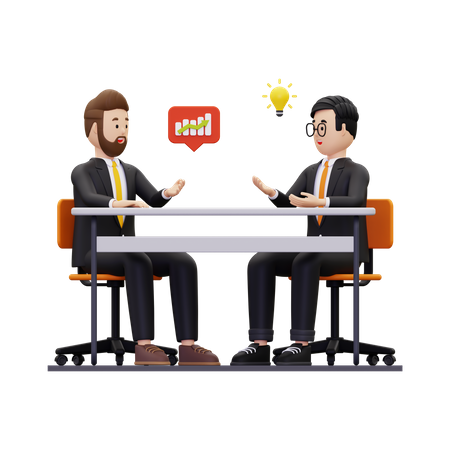 Business partners discussing