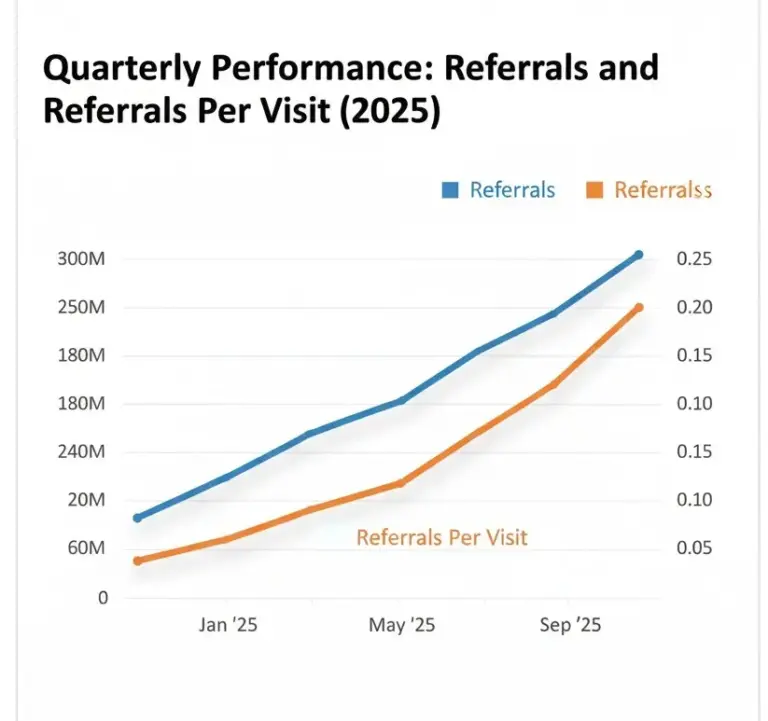 Referral Links Stats chart